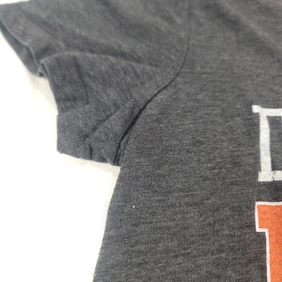 NFL Team Apparel Denver Broncos Casual Short Graphic Shirt Womens Size S Gray - Picture 5 of 9